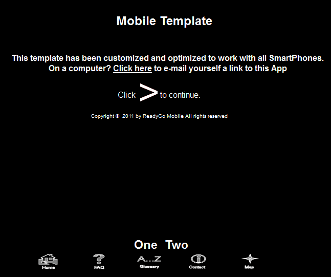 Touch-Black Template - Front Page