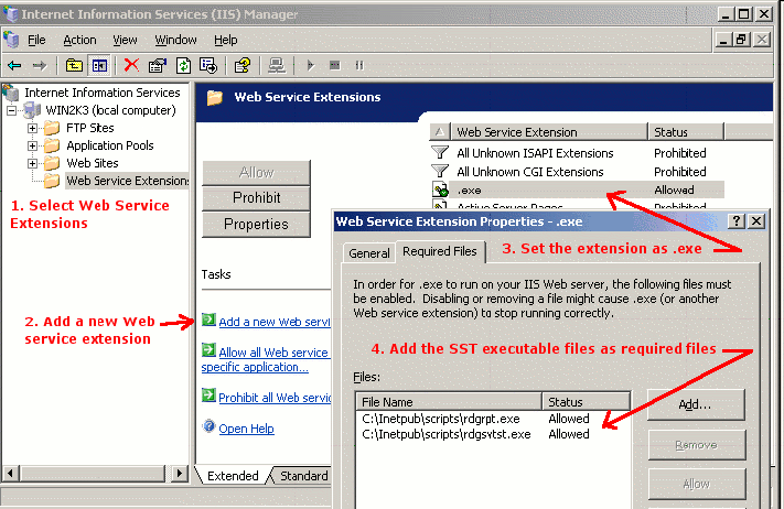 Windows 2003 IIS 6 Setup 